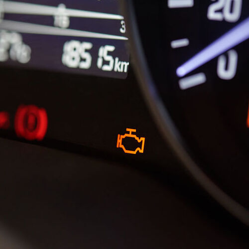 A Check Engine Light Indicates a Problem With Emissions Components.