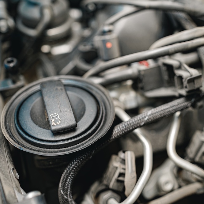 Interior of engine.